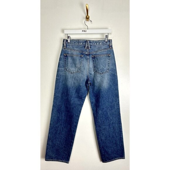 SLVRLAKE Sophie Ripped Mid Rise Straight Leg Jeans in All Or Nothing Size US 28 - Picture 12 of 15